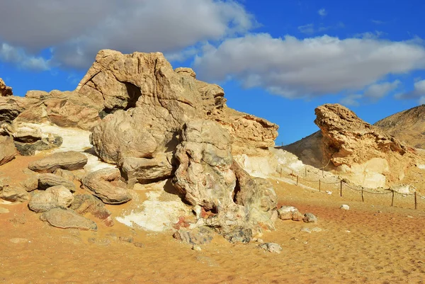 Desierto Del Sahara Desierto Blanco Occidental Gabel Cristal Montaña Cristal — Foto de Stock