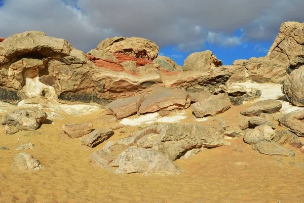 The Sahara desert, Western white desert, Gabel el Cristal, Cristal mountain. Egypt. Africa