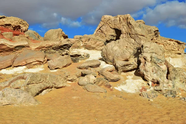 Пустыня Сахара Западная Белая Пустыня Габел Эль Кристал Гора Кристал — стоковое фото