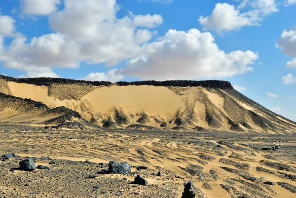 Vacker Utsikt Över Svarten Öken Egypten Sahara Afrika — Stockfoto