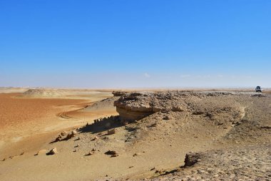Sahara çöl, Batı çöl, Ain Khadra, Ain el-Wadi, Mısır. Afrika