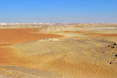 Sahara çöl, Batı çöl, Ain Khadra, Ain el-Wadi, Mısır. Afrika