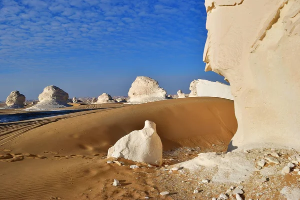 Gyönyörű Absztrakt Természetben Rock Formáció Aka Szobrok Fehér Nyugati Sivatagban — Stock Fotó