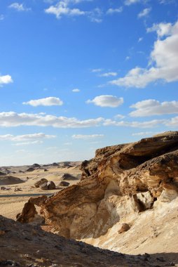 Sahara çöl, Batı Beyaz Çölü, Gabel el Cristal, Cristal dağ. Mısır. Afrika
