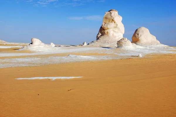 Prachtige Abstracte Natuur Rotsformaties Aka Sculpturen Western White Woestijn Sahara — Stockfoto