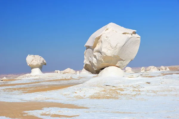 Belle Nature Abstraite Formations Rocheuses Aka Sculptures Dans Désert Blanc — Photo