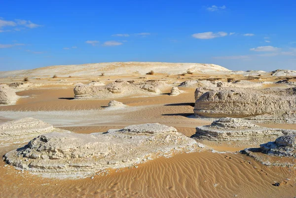 Hermoso Paisaje Desértico Desierto Blanco Occidental Sahara Egipto África Khiyam — Foto de Stock