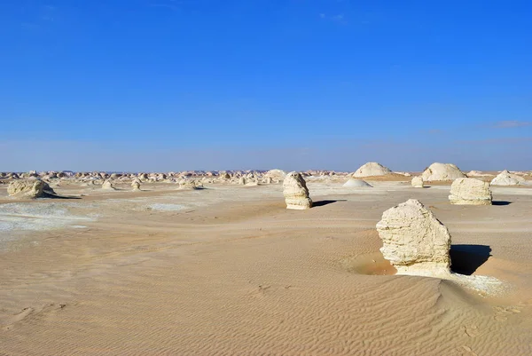 Frumos Peisaj Deşert Deşertul Alb Sahara Egipt Africa Khiyam Valea — Fotografie, imagine de stoc