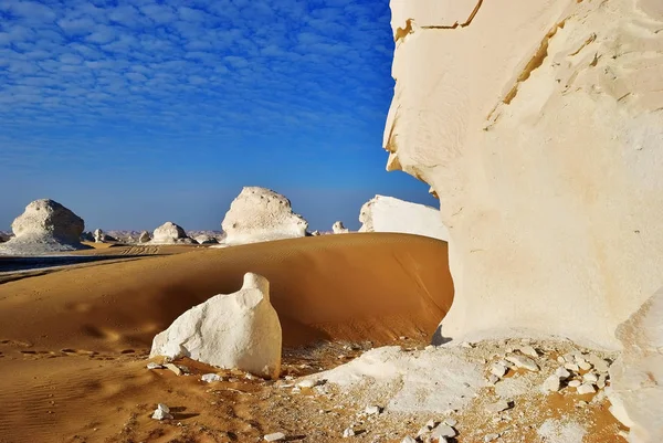 Beautiful Abstract Nature Rock Formations Aka Sculptures Western White Desert — Stock Photo, Image