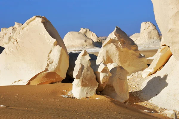 Krásné Abstraktní Příroda Skalní Útvary Západní Bílé Pouště Sahara Egypt — Stock fotografie