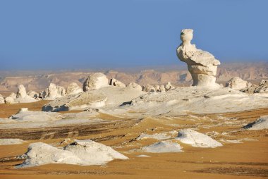 Güzel soyut doğası kaya oluşumları Western beyaz çöl, Sahara. Mısır