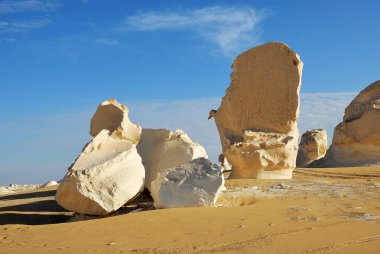 Güzel soyut doğası kaya oluşumları Western beyaz çöl, Sahara. Mısır