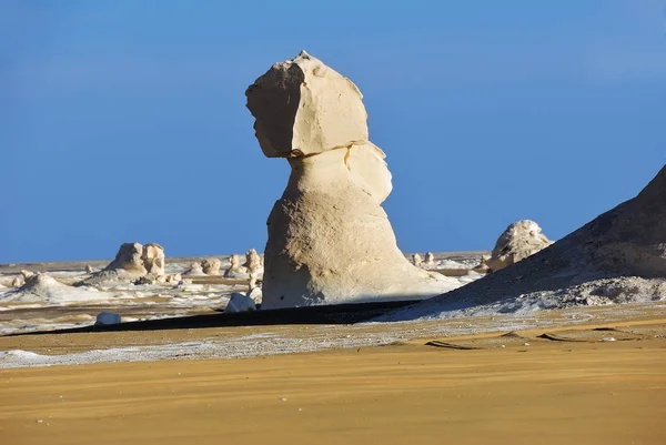 Beautiful Landscape Abstract Nature Rock Formations Western White Desert Sahara — Stock Photo, Image