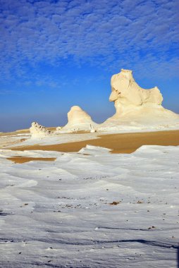 Güzel soyut doğası kaya oluşumları Western beyaz çöl, Sahara Heykel Sergisi. Mısır