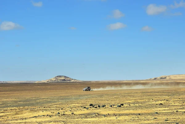 Saara Desert Safari Veículo Road Para Deserto Areia Egito — Fotografia de Stock