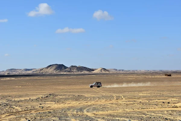 Saara Egito Dezembro 2008 Saara Desert Safari Road Vehicle Sand — Fotografia de Stock