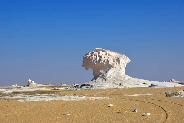 Hermosas Formaciones Rocas Naturales Abstractas Desierto Blanco Occidental Sahara Egipto — Foto de Stock