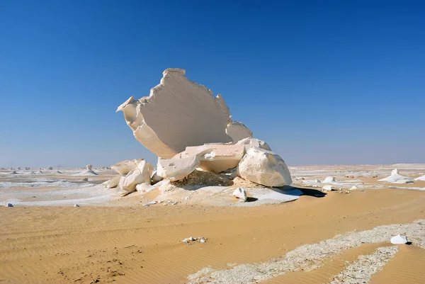 Güzel Soyut Doğası Kaya Oluşumları Western Beyaz Güneş Doğarken Sahara — Stok fotoğraf
