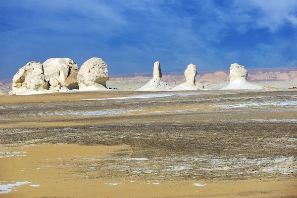 Krásné Abstraktní Příroda Skalní Útvary Západní Bílé Pouště Úsvitu Sahara — Stock fotografie