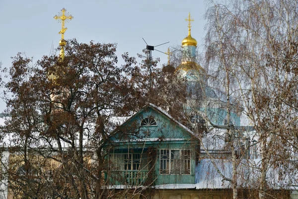 Russische Traditionelle Architektur Winter Voronezh Russland — Stockfoto