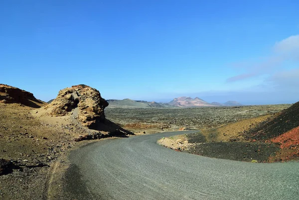 Lanzarote táj. Kanári-szigetek. Spanyolország — Stock Fotó