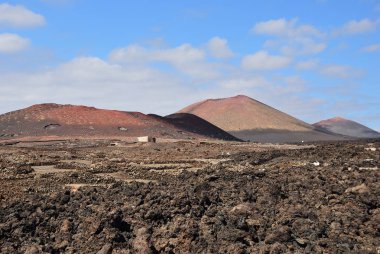 Lav alanı Lanzarote, Kanarya Adaları, İspanya