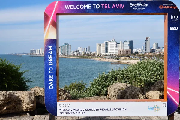 Festival de la Canción de Eurovisión 2019 Tel Aviv poster. Israel — Foto de Stock