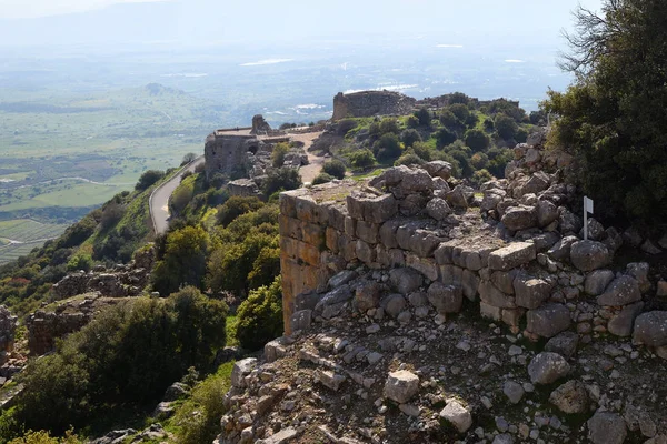 Nimrod pevnosti, Golanské výšiny, Izrael — Stock fotografie