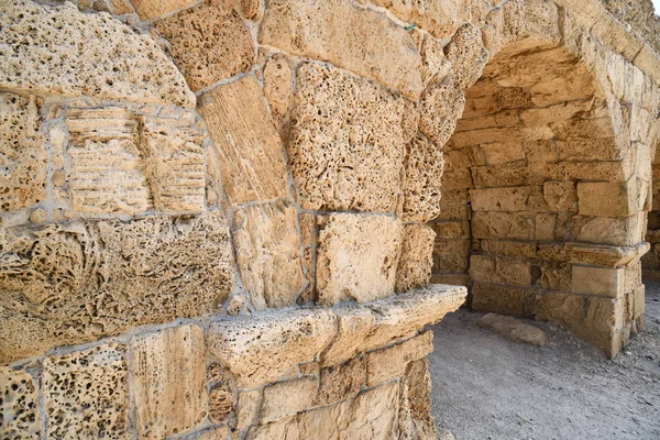 Acquedotti romani Cesarea Maritima Israele — Foto Stock