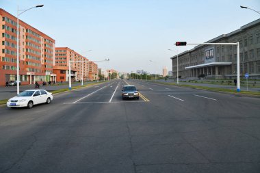 Pyongyang, Kuzey Kore. Banliyö