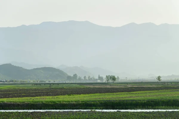 Corea del Norte. Zona rural. — Foto de Stock