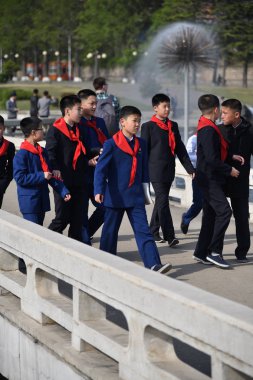 Pyongyang, Kuzey Kore. Öncü takım