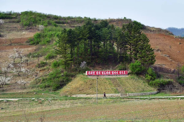 Coreia do Norte. Campo de aplicação — Fotografia de Stock