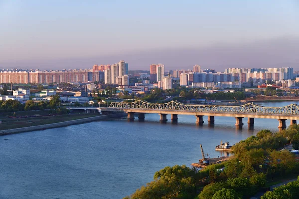 Phenjan, Észak-Korea fővárosa. Kndk — Stock Fotó