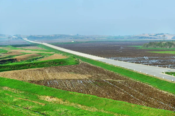 Kuzey Kore. Kırsal — Stok fotoğraf