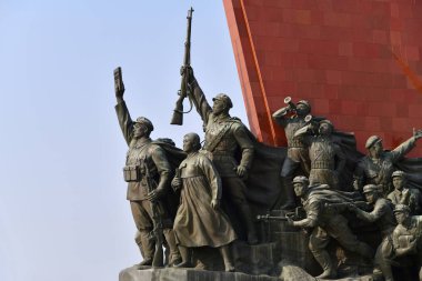 Pyongyang, Kuzey Kore. Pyongyang, mansu Tepesi