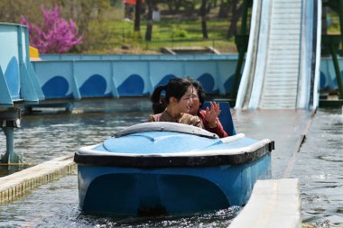 Pyongyang, Kuzey Kore. Taesongsan Parkı