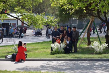 Pyongyang, Kuzey Kore. Insanlar