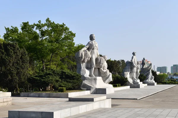 Pyongyang, Noord-Korea. Beelden — Stockfoto