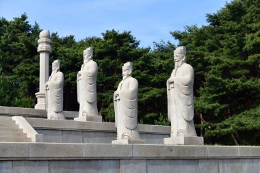 Kuzey Kore. Muhafız heykeli