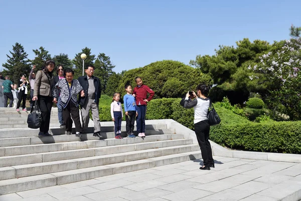 Pjöngjang, Nordkorea. Menschen — Stockfoto