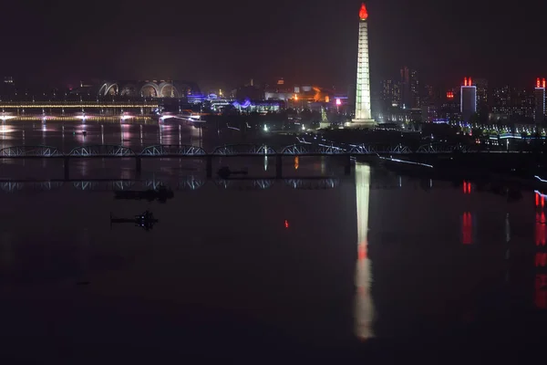Pjongjang, stolica Korei Północnej. Krld — Zdjęcie stockowe