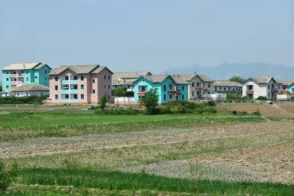 Coreia do Norte. Wonsan. Apartamento casa — Fotografia de Stock