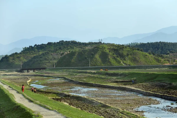 Coreia do Norte. Campo de aplicação — Fotografia de Stock