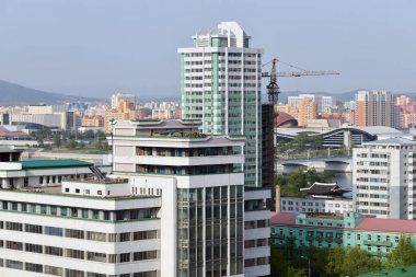 Kuzey Kore, Pyongyang. Şehrin görünümü