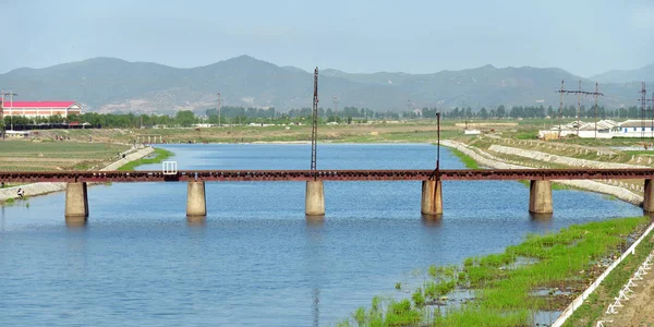 North Korea. Ipsok River landscape — Stock Photo, Image