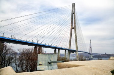 Vladivostok Russky Adası'nda Kıyı pilNovosiltsevskaya