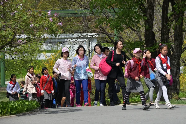 Pyongyang, Coreia do Norte. Parque Taesongsan — Fotografia de Stock