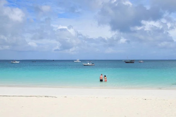 Zanzibar, Tanzania, Africa. Spiaggia di Kendwa — Foto Stock