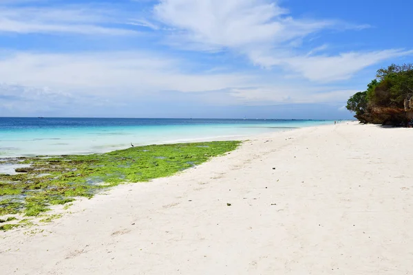 Kendwa oceaan kust, Zanzibar landschap, Tanzania, Afrika — Stockfoto